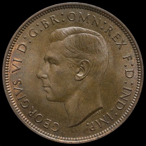 1938 one penny georgivs vi value